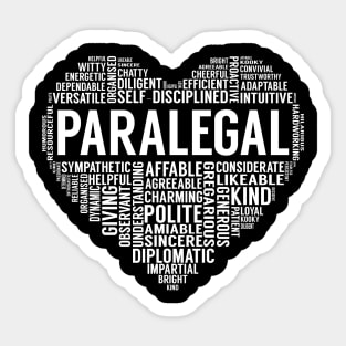 Paralegal Heart Sticker